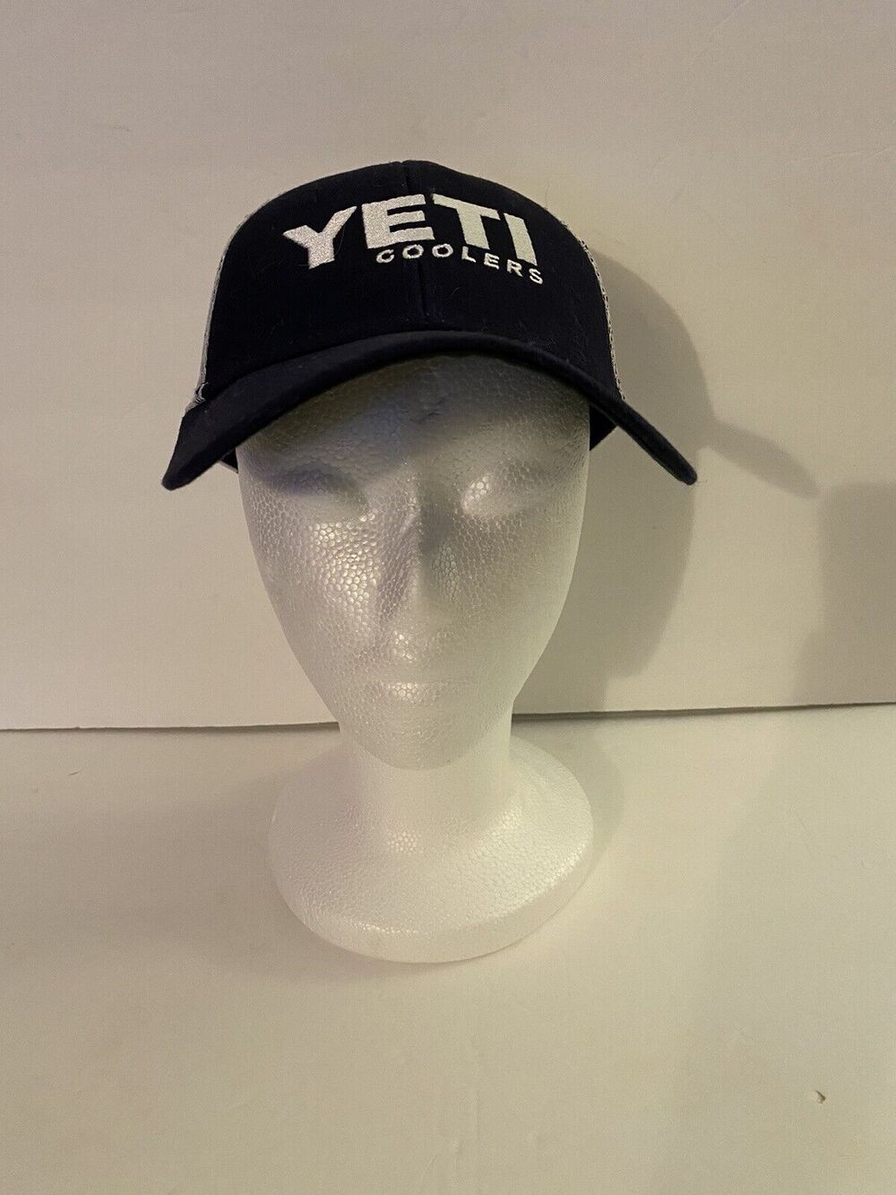 Yeti Cooler Black and White Snapback Hat